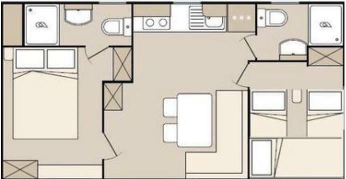 Mobile Homes Crystal Biograd Na Moru Eksteriør bilde